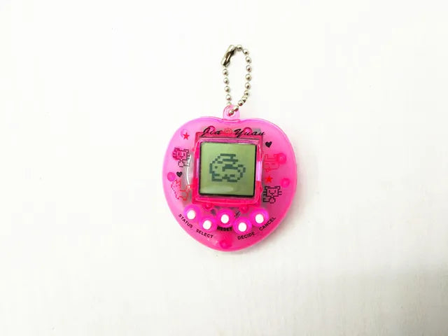 "Transparent Electronic Pets Tamagotchi: Retro 90S Nostalgic Virtual Cyber Digital Pet Toy with 49 Pets, Pixel Design, Funny Gift for Playtime"