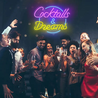 🍹✨ Cocktails & Beer LED Neon Sign - Perfect for Bars, Clubs, and Parties! 🎉