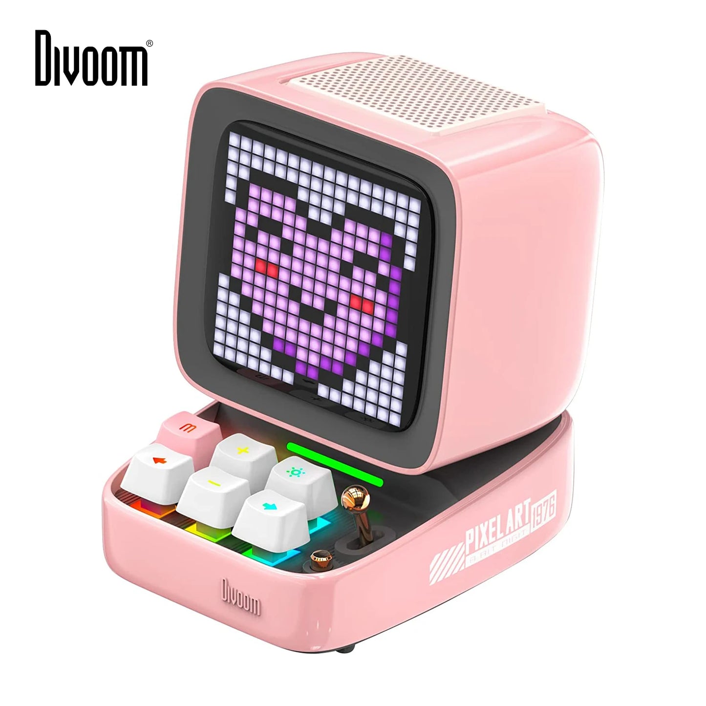 Retro Pixel Art Bluetooth Speaker & Alarm Clock