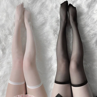 Over Knee Long Fishnet Stockings Lolita Bowknot - Intelli Monde