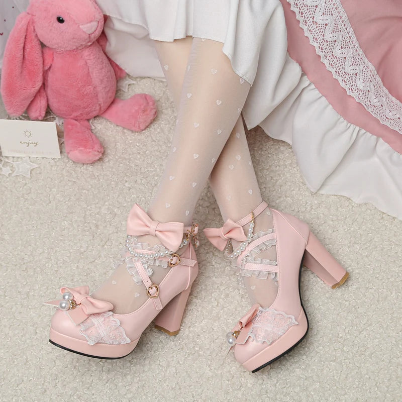 Retro Insipired Cross Strap Lolita Shoes - Intelli Monde