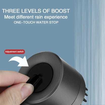 AquaPure Lux High-Pressure 3-Mode Shower Head (only) with Massage Brush Filter