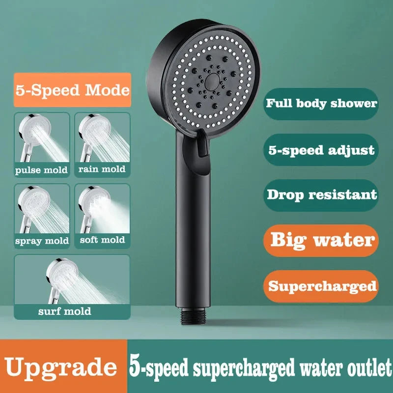 Aqua Pure-Lux 4 Modes Shower Head With Filter Element