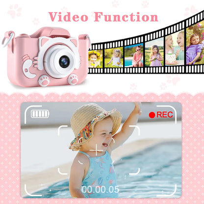 Children Camera with Silicon Case (Anti-Damange) Digital Video Camera - Intelli Monde