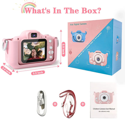 Children Camera with Silicon Case (Anti-Damange) Digital Video Camera - Intelli Monde